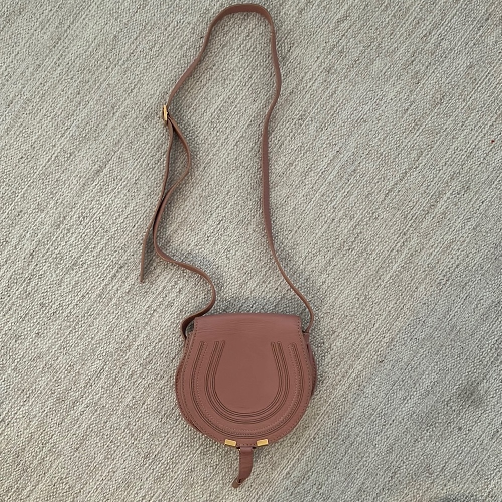 Chloe Marcie Small Saddle Crossbody
